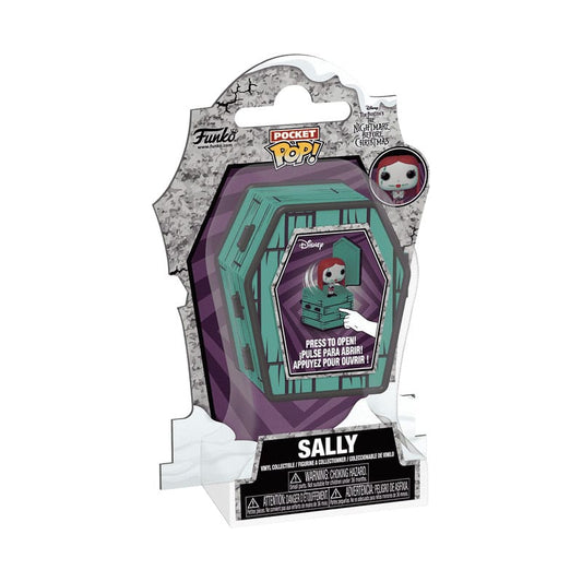 The Nightmare Before Christmas Coffin Pocket POP! Vinyl Figure Sally Sewing 6 cm
