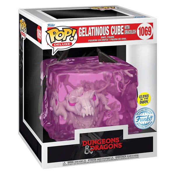 Dungeons and Dragons POP! Deluxe Animation Vinyl Figure Gelatinous Cube with Dracolich (GR) (GW) Exclusive Edition 9 cm