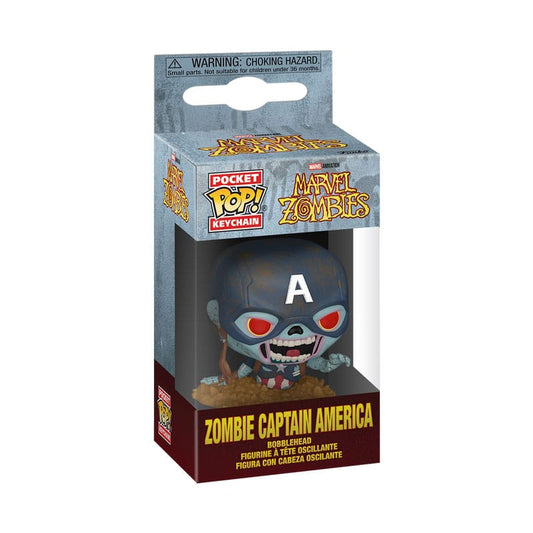 Marvel Zombies POP! Vinyl Keychains 4 cm Captain America Display (12) Funko POP - FanofThings.co.uk