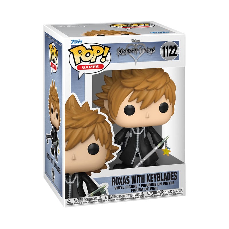 Kingdom Hearts POP! Games Vinyl Figure Roxas w/Keyblades 9 cm Funko