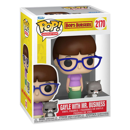 Bob's Burgers POP!&Buddy TV Vinyl Figure Gayle with Mr. Business 9 cm Funko