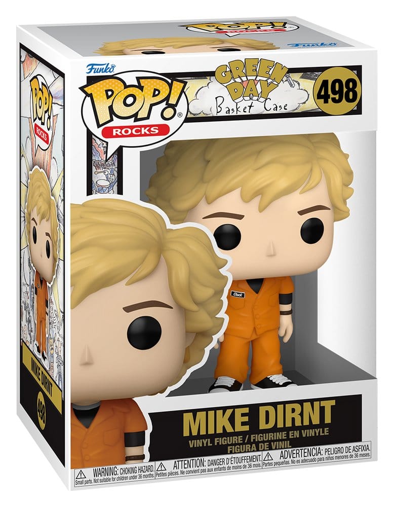 Green Day POP! Rocks Vinyl Figure Mike Dirnt (Basket Case) 9 cm Funko