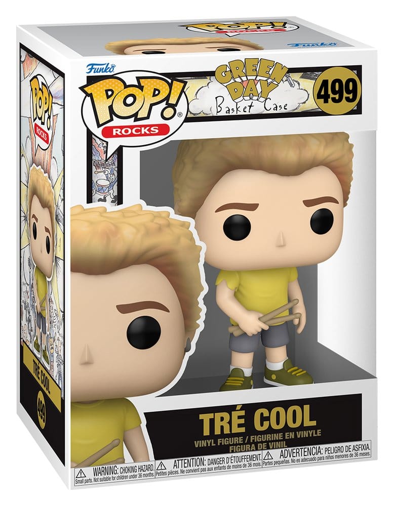 Green Day POP! Rocks Vinyl Figure Tre Cool (Basket Case) 9 cm Funko