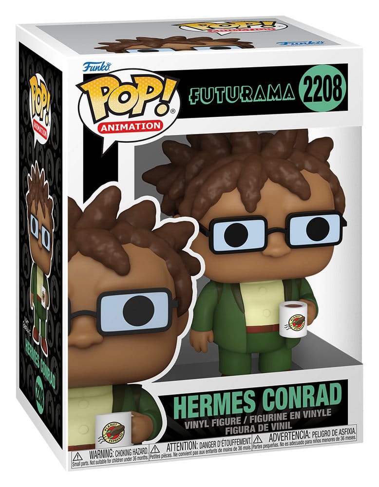 Futurama Pop! Animation Vinyl Figure Hermes w/Mug 9 cm Funko