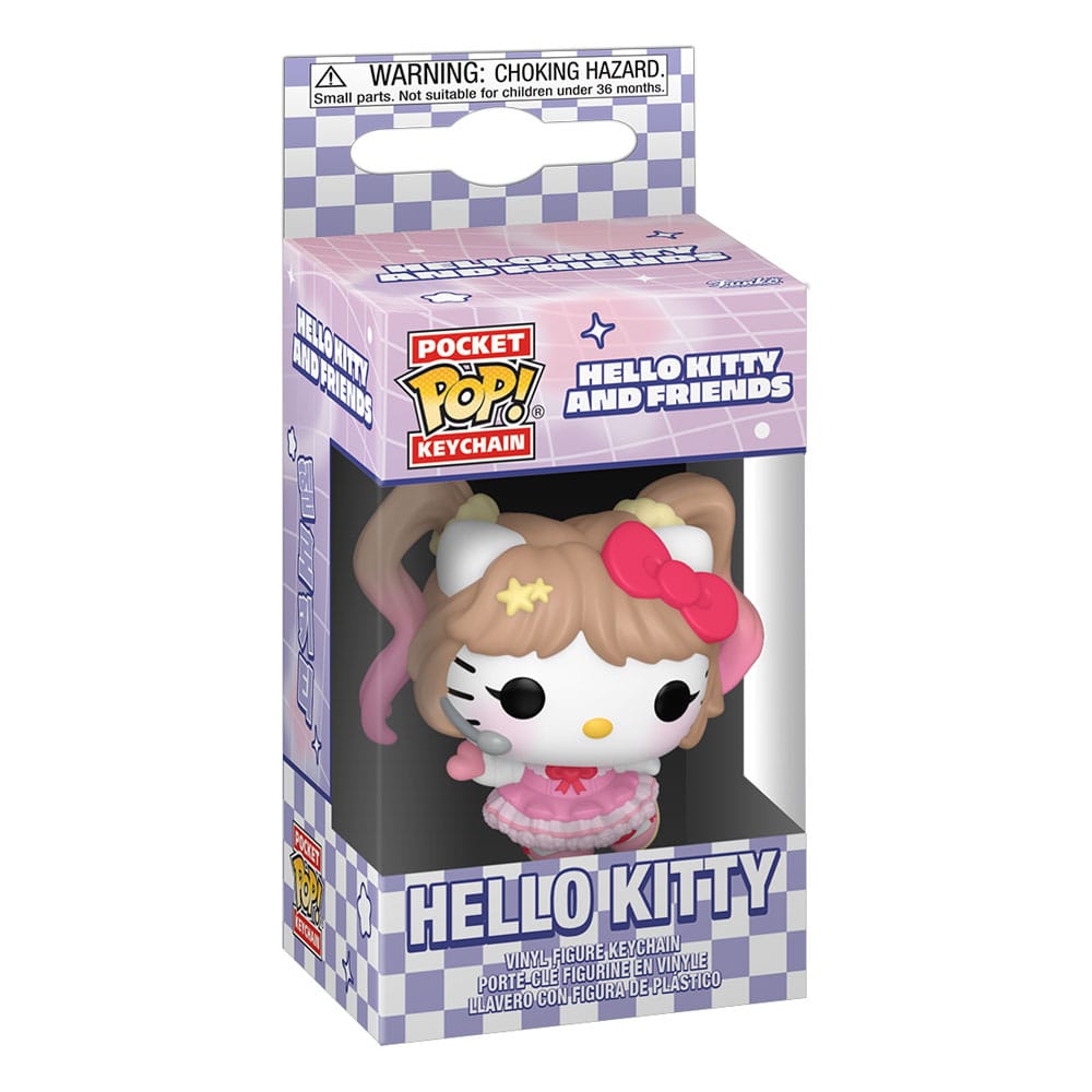 Hello Kitty and Friends POP! Vinyl Keychains 4 cm Hello Kitty (K-Pop Outfit) Display (12) Funko