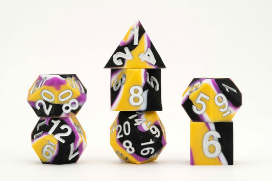 MDG Dice Set Pride Nonbinary Flag Dice