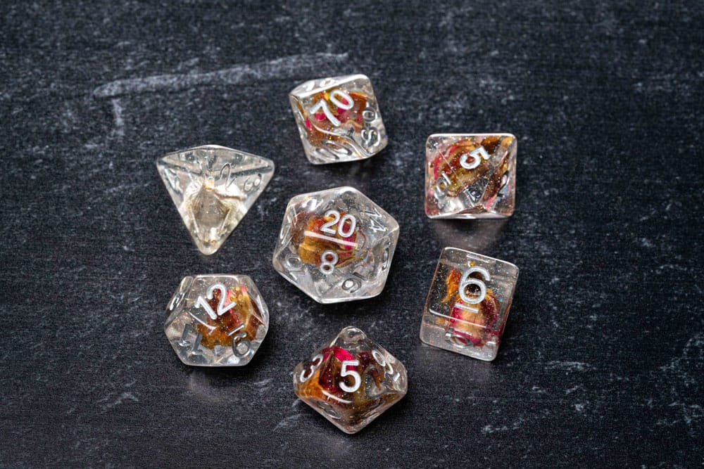 FanRoll Dice Set Rose (7) Dice