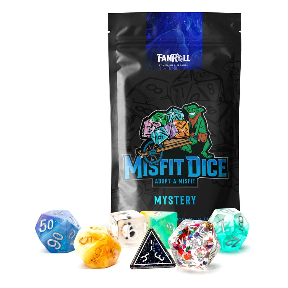 Misfit Dice Set Blind Bag Display Resin Assortment (12) FanRoll