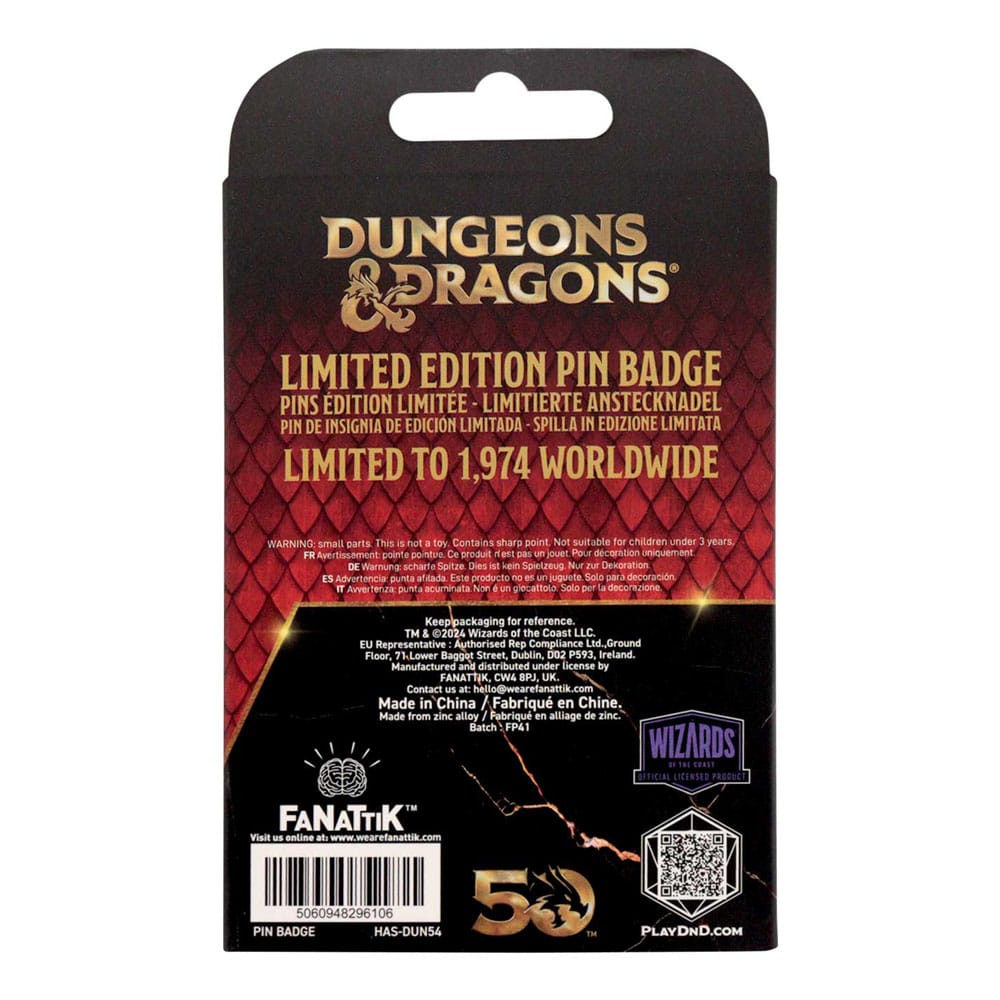 Dungeons & Dragons Pin Badge Alignment Spinner Coloured Limited Edition FaNaTtik