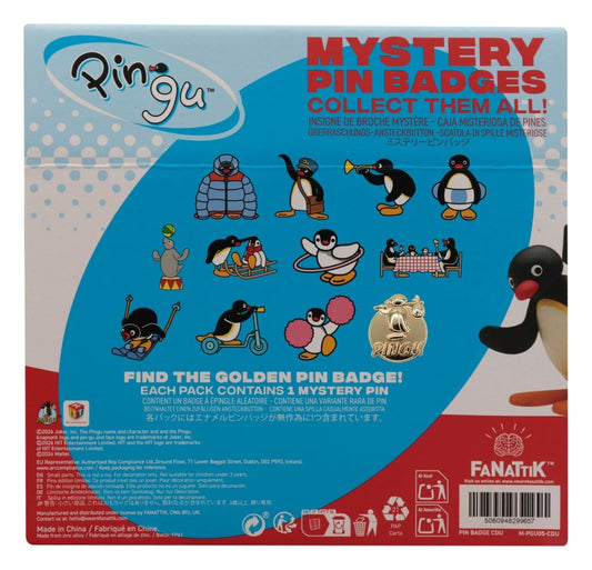 Pingu Mystery Pin Badges Blind Box Display (12)