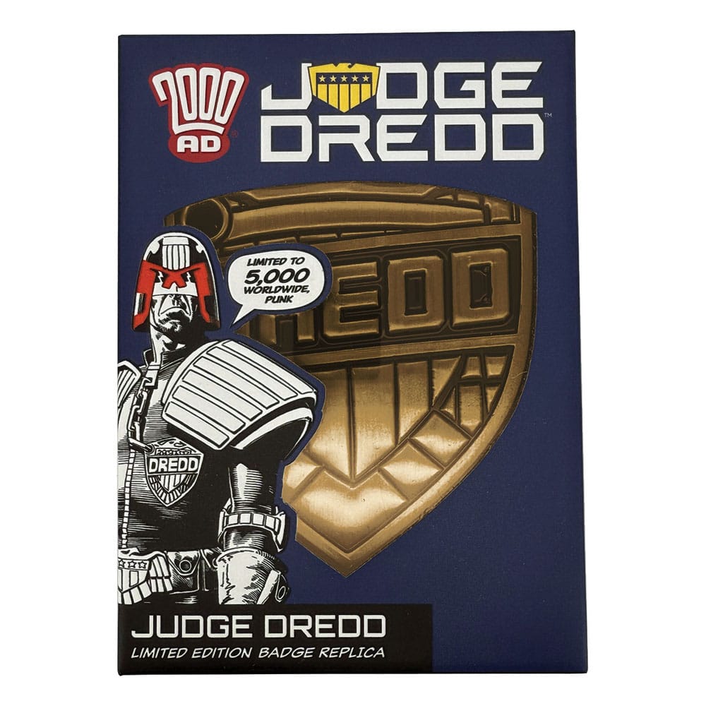 2000 AD Replica Judge Dredd Badge Limited Edition Replicas 1/1