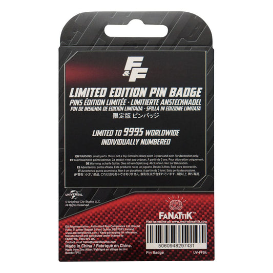 Fast & Furious Pin Badge Familia License Plate
