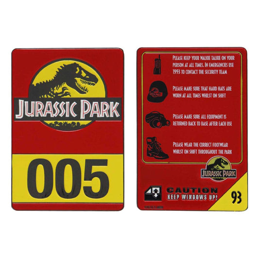 Jurassic Park Metal Card 30th Anniversary Jeep Limited Edition Coins