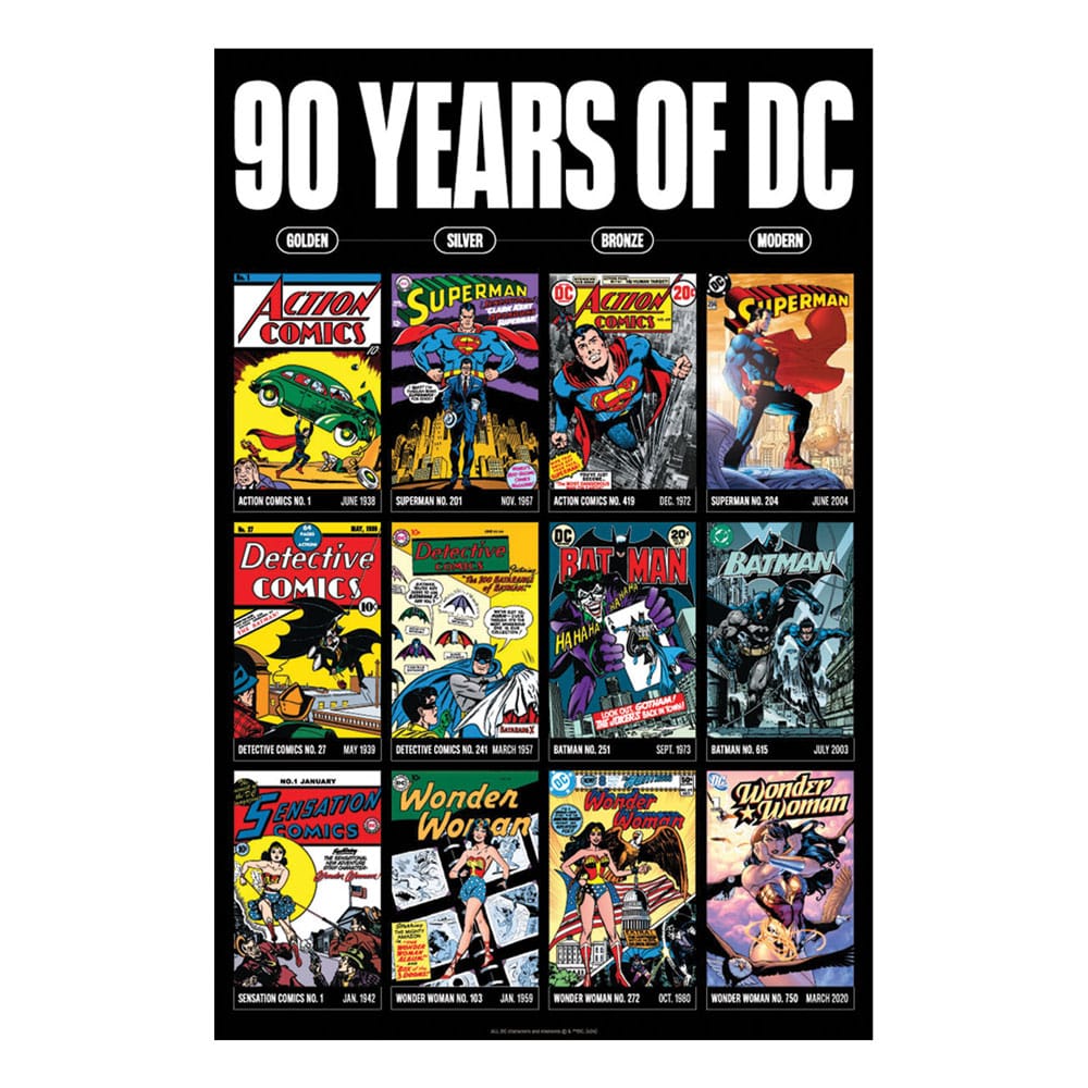 DC Comis Art Print 90 Years Limited Edition 42 x 30 cm Posters & Wallscrolls