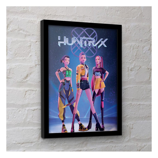 KPop Demon Hunters Collector Print Framed Poster Huntrix - FanofThings.co.uk