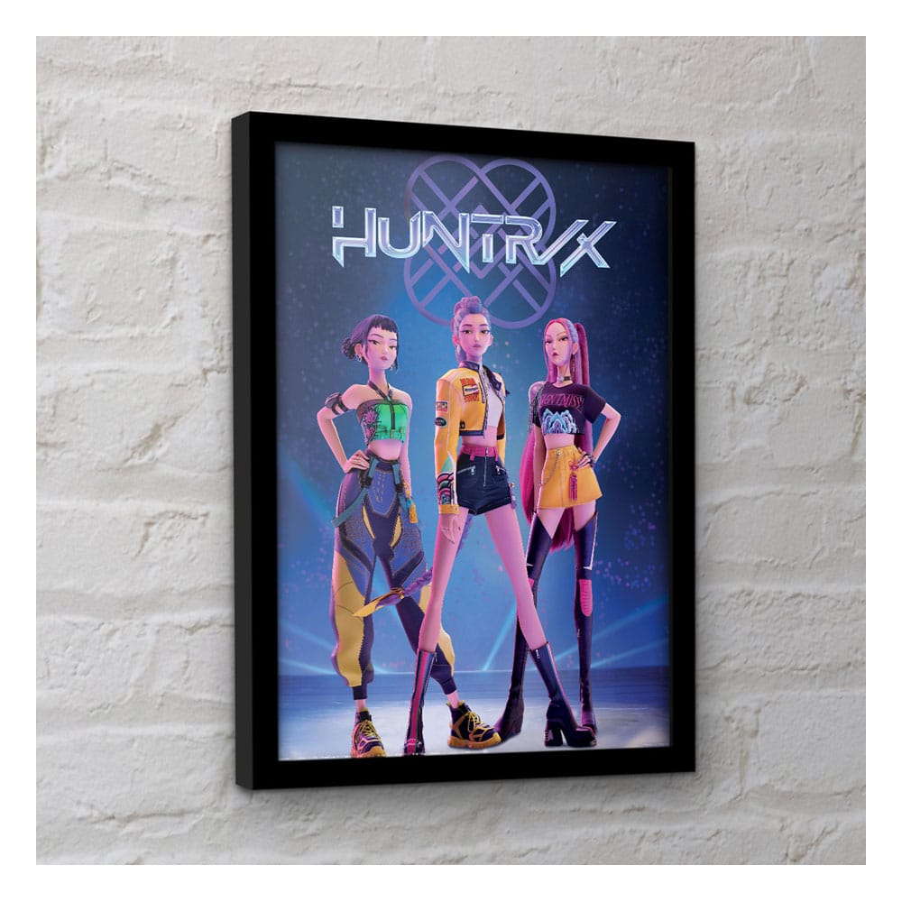 KPop Demon Hunters Collector Print Framed Poster Huntrix Pyramid International