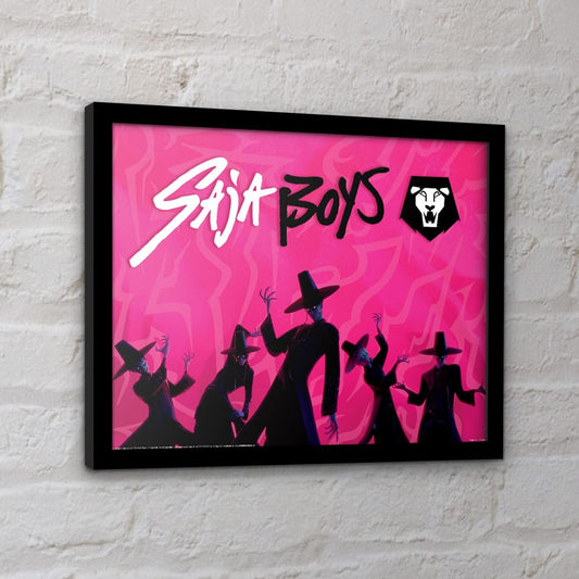 KPop Demon Hunters Collector Print Framed Poster Saja Boys Idol - FanofThings.co.uk