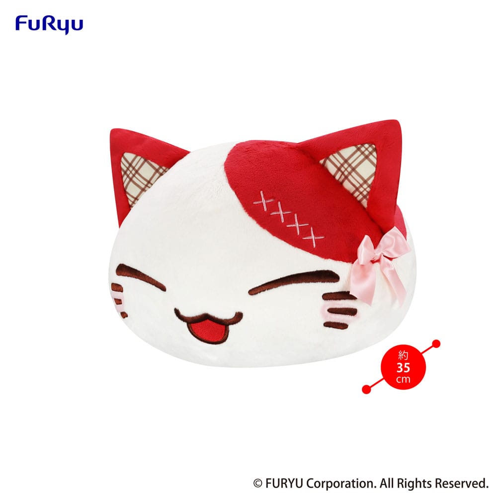 Nemuneko Cat Sweet Big Plush Figure Red 35 cm Furyu