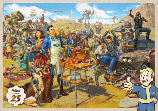 Fallout gift set Fallout Vault Loot Collection (Puzzle, socks, figurine & key ring) Good Loot