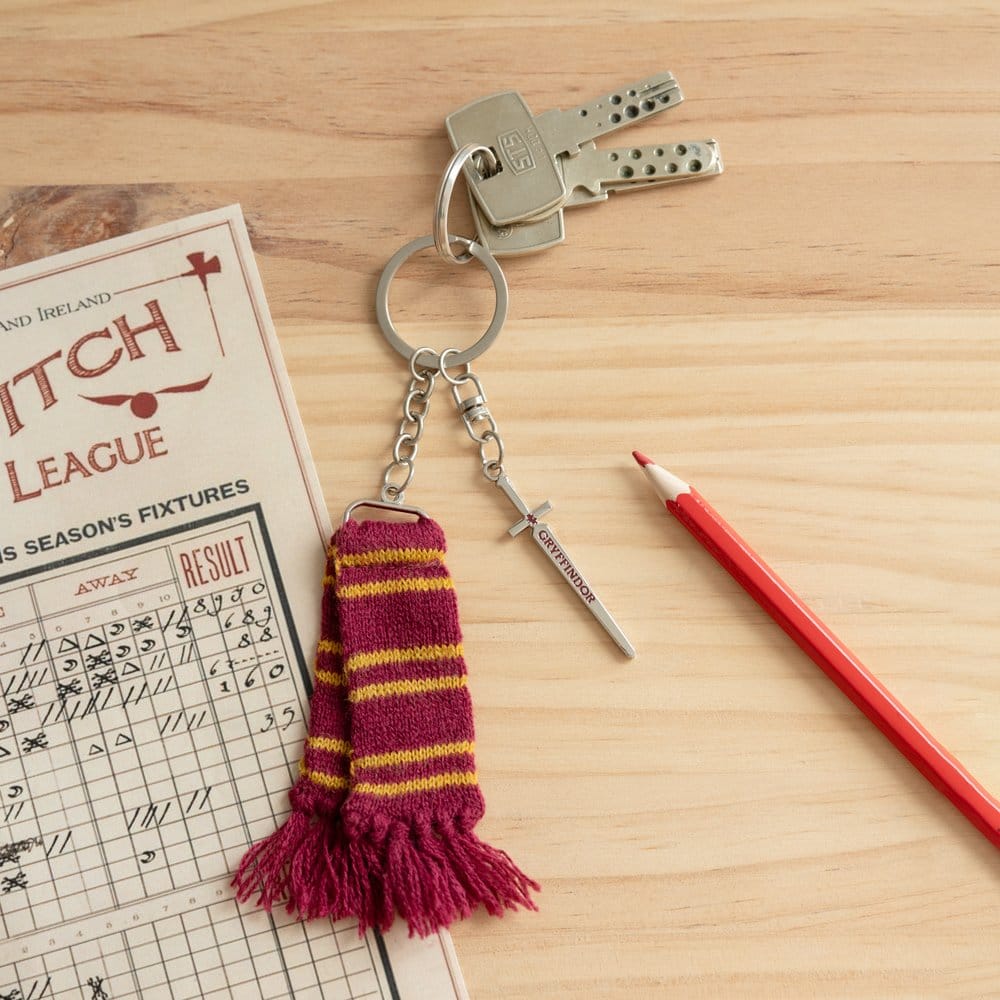 Harry Potter Keyring Gryffindor Scarf 15 cm Grupo Erik