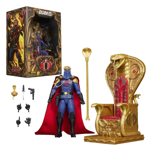 G.I. Joe Classified Series Action Figure Cobra Commander in Dress Uniform & Throne 15 cm