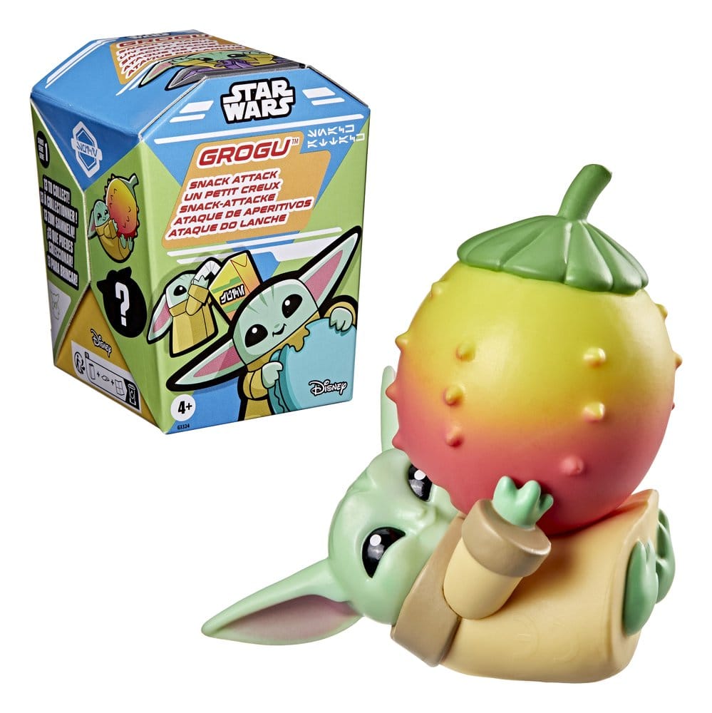 Star Wars Mini Figures 4 cm Grogu Snack Attack Series 1 Blind Box Display (24) Hasbro