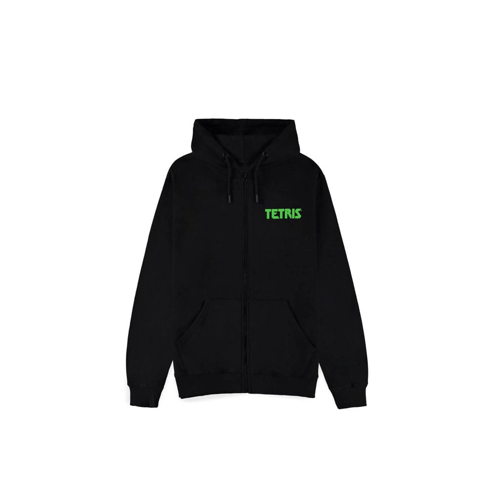 Tetris Zipper Hoodie Game Over Size L