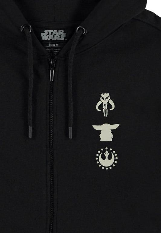 Star Wars: The Mandalorian & Grogu Zipper Hoodie Mythosaur skull Size S