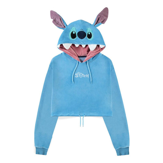 Lilo & Stitch Cropped Hooded Sweater Stitch Size XL