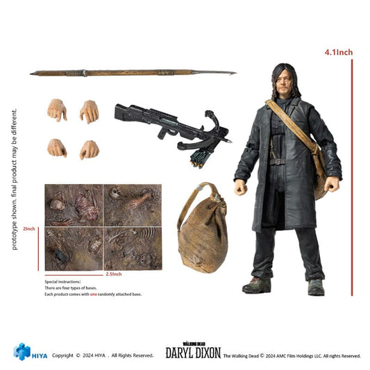 The Walking Dead Exquisite Mini Action Figure 1/18 Daryl 11 cm Hiya Toys