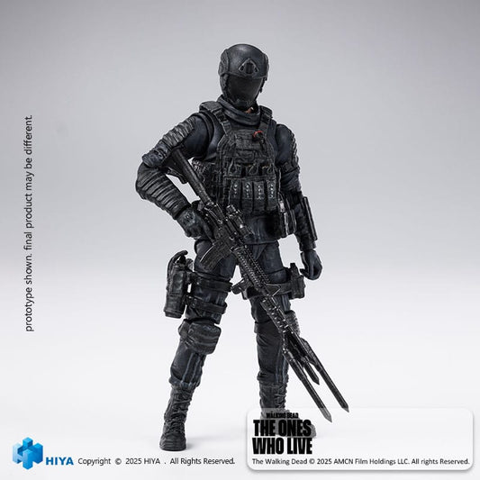 The Walking Dead: The Ones Who Lived Exquisite Mini Action Figure 1/18 CRM Soldier 10 cm