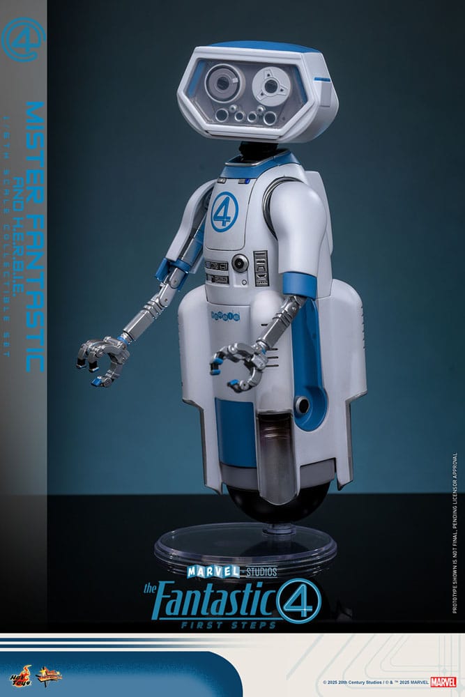 The Fantastic Four: First Steps Movie Masterpiece Action Figure 2-Pack 1/6 Mister Fantastic & H.E.R.B.I.E. 30 cm Hot Toys