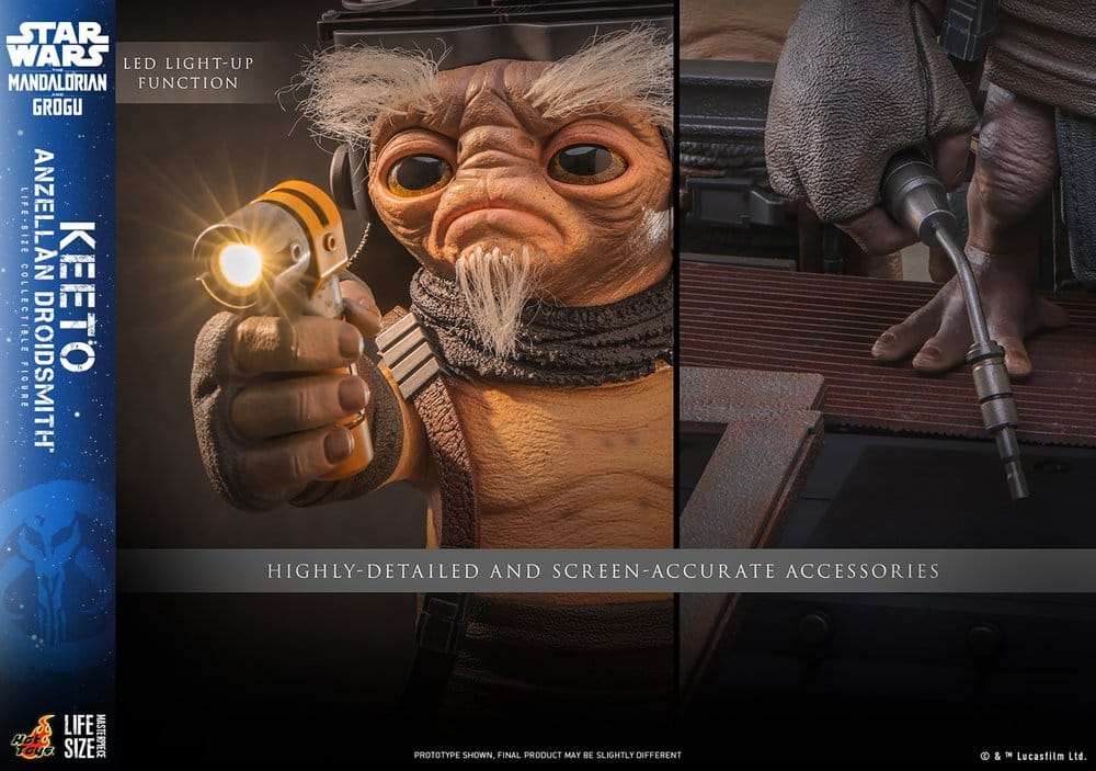 Star Wars: The Mandalorian & Grogu Life-Size Masterpiece Life-Size Figure Keeto (Anzellan Droidsmith) 26 cm Hot Toys