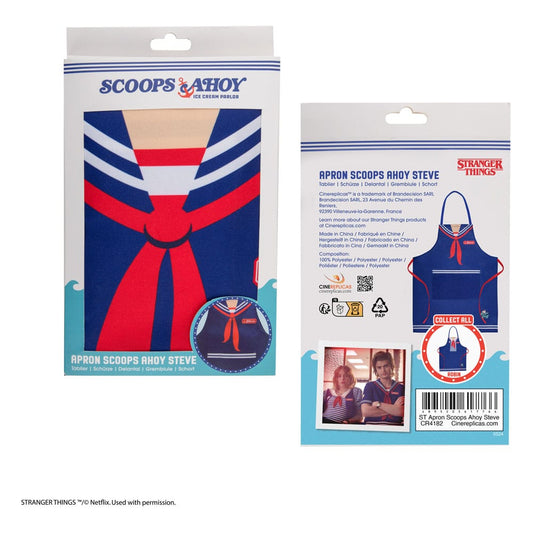 Stranger Things Apron Scoops Ahoy Steve - FanofThings.co.uk