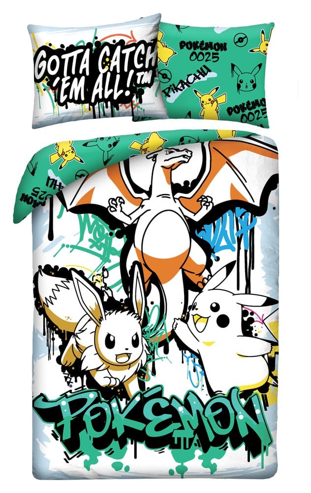 Pokémon Duvet Set Ver. 18 140 x 200 cm / 70 x 90 cm Halantex