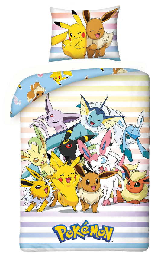 Pokémon Duvet Set Pikachu, Eevee & Friends 140 x 200 cm / 70 x 90 cm