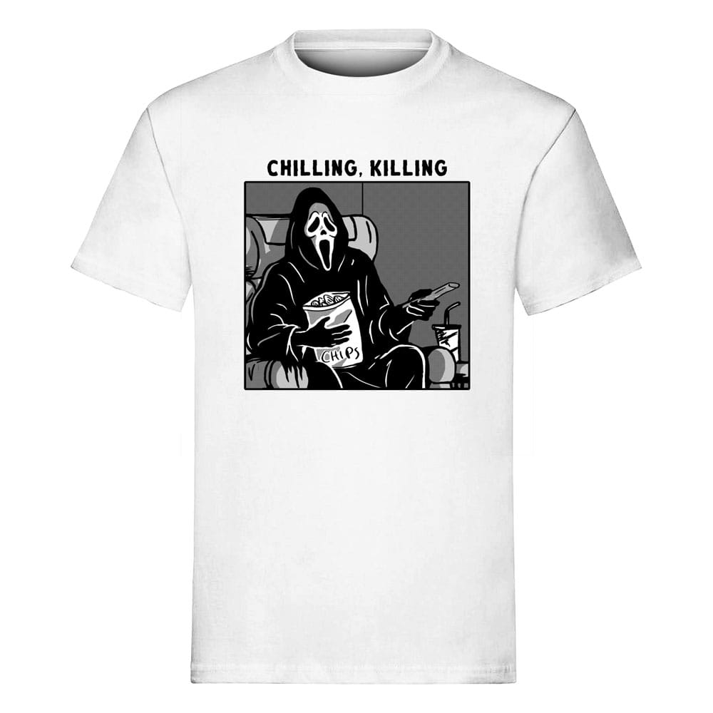 Scream T-Shirt Ghost Face Chilling, Killing Size XL - FanofThings.co.uk