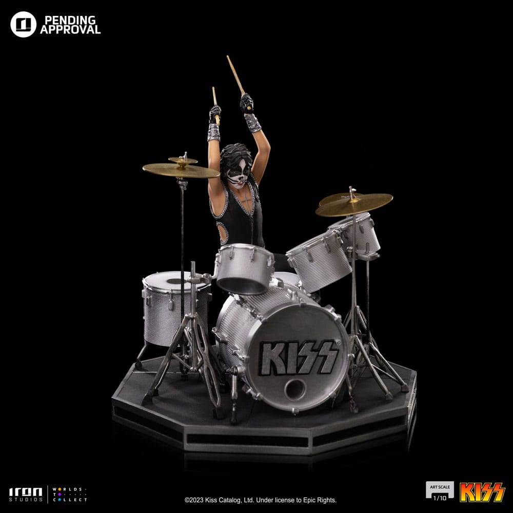 Kiss Art Scale Statue 1/10 Peter Criss Limited Edtition 22 cm Iron Studios