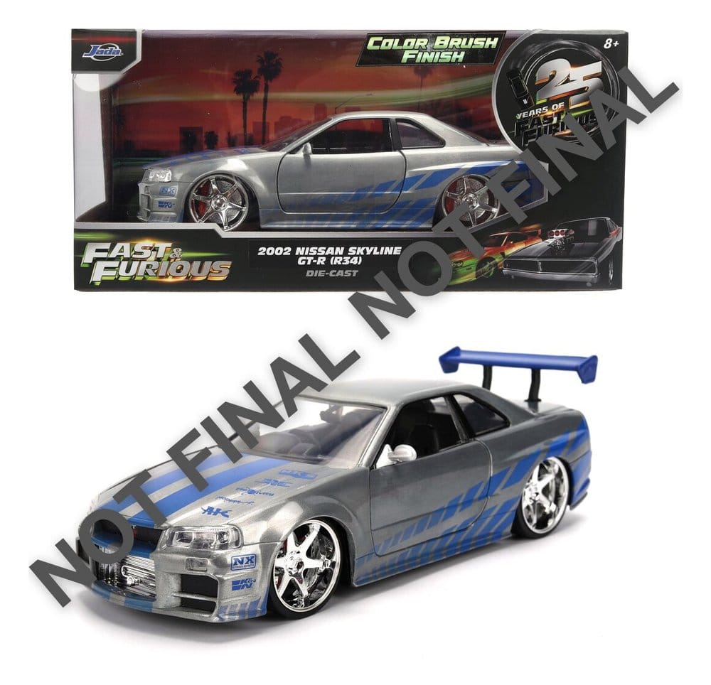 Fast & Furious Diecast Vehicle 1:24 Anniversary Nissan Skyline 19 cm