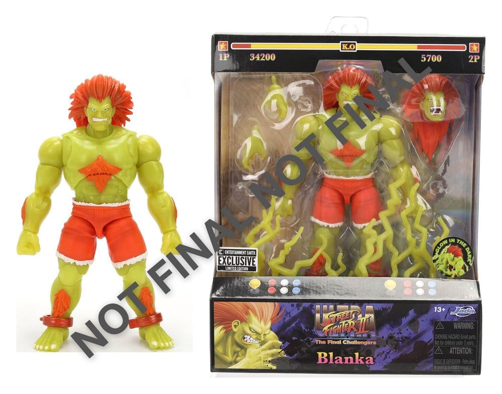 Street Fighter Action Figure II Blanka GID 19 cm