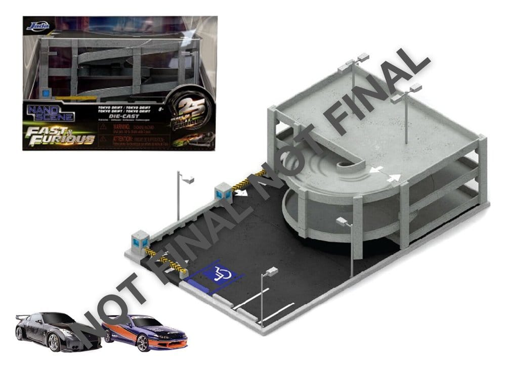 Fast & Furious Nano Scene Diorama Tokyo Drift Garage