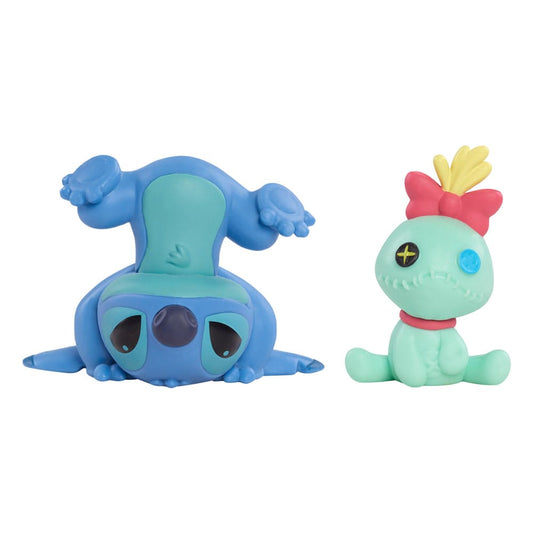 Lilo & Stitch Mini Figure 2-Pack Scrump & Upside Down Stitch 7 cm Mini-figures