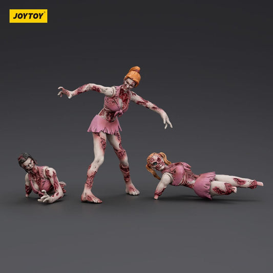 Zombie Dark Source Action Figures 3-Pack Cheer Leaders 8 cm Joy Toy (CN)