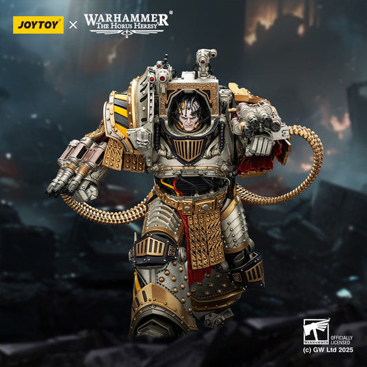 Warhammer The Horus Heresy Action Figure Iron Warriors Perturabo Primarch of the lVth Legion 28 cm - FanofThings.co.uk