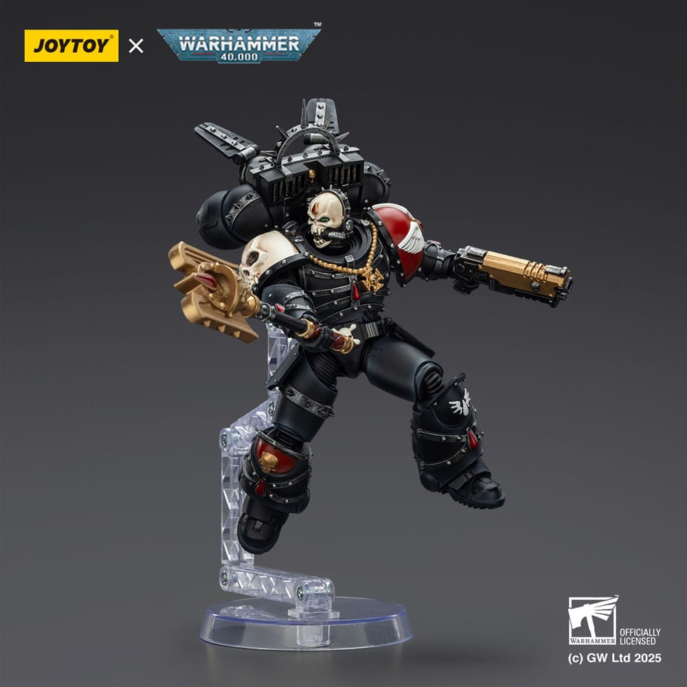 Warhammer 40,000: Combat Patrol Blood Angels Action Figure Lemartes With Jump Pack Blood Crozius and Absolver Bolt Pistol 12 cm Joy Toy (CN)