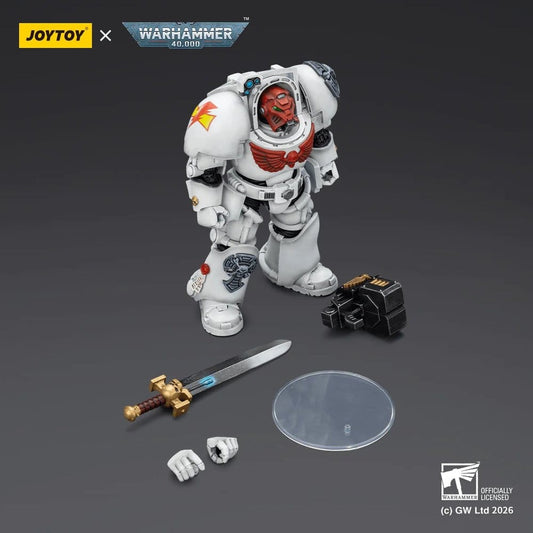Warhammer 40,000 Action Figure White Scars Terminator 1 with Power Sword and Storm Bolter 14 cm Joy Toy (CN)