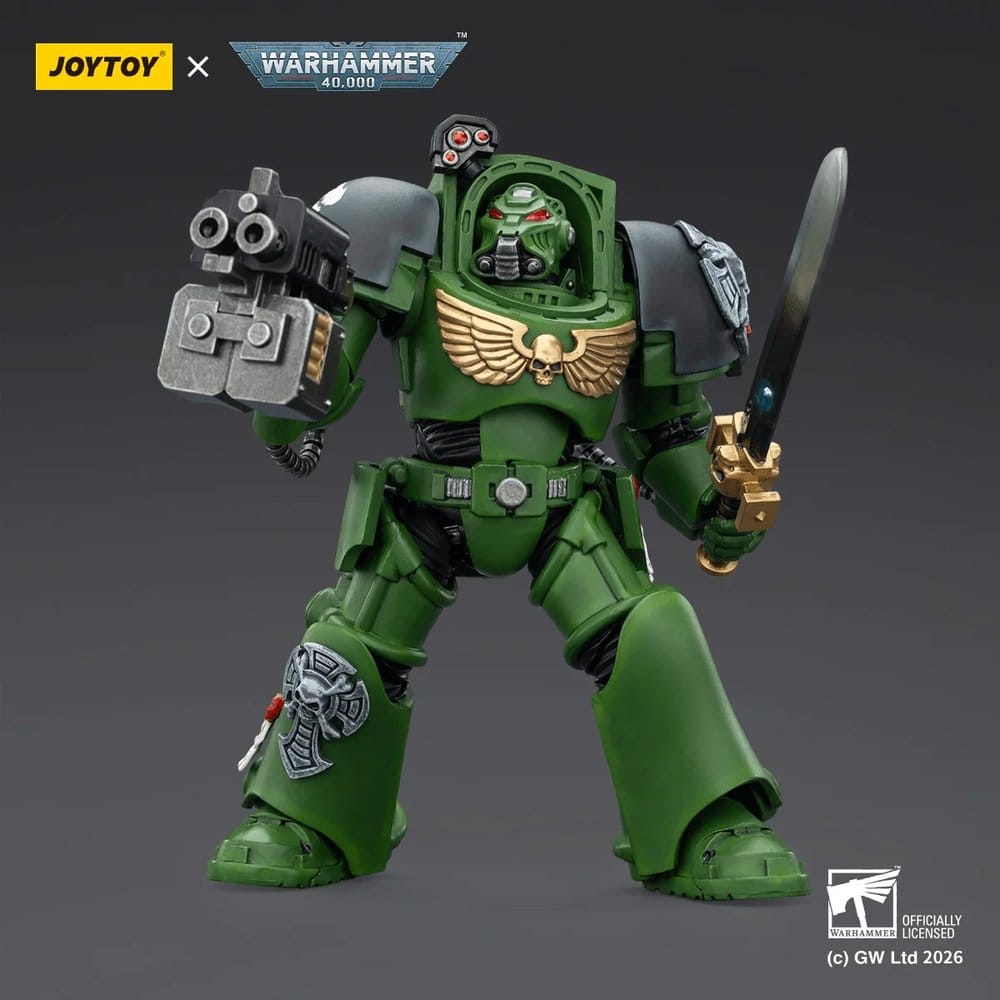 Warhammer 40,000 Action Figure Salamanders Terminator 1 with Power Sword and Storm Bolter 14 cm Joy Toy (CN)
