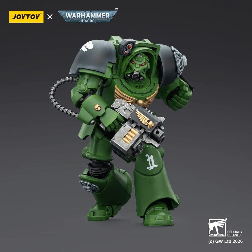 Warhammer 40,000 Action Figure Salamanders Terminator 2 with Power Fist and Storm Bolter 14 cm