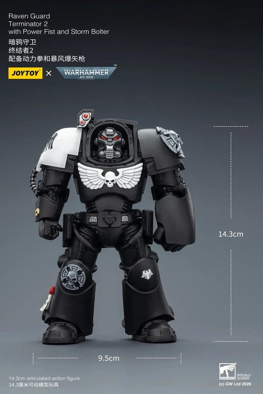 Warhammer 40,000 Action Figure Raven Guard Terminator 2 with Power Fist and Storm Bolter 14 cm Joy Toy (CN)