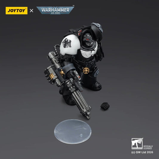 Warhammer 40,000 Action Figure Raven Guard Terminator 3 with Power Fist and Assault Cannon 14 cm Joy Toy (CN)